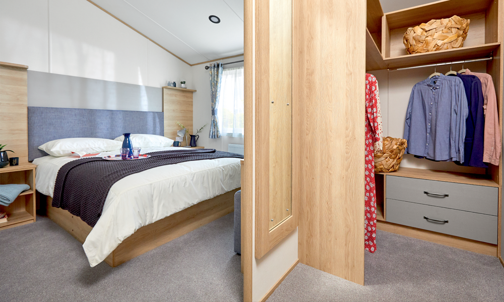 Holiday Caravan Bedroom 