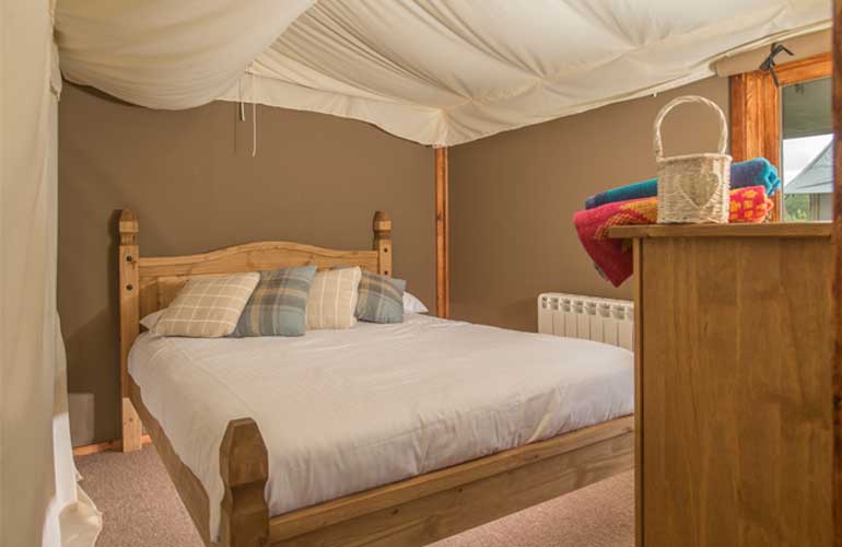 Safari Tent Glamping Master Bedroom